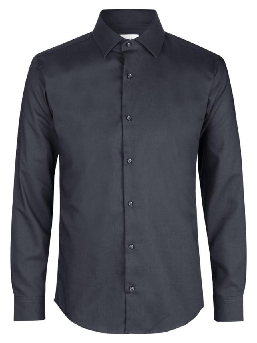 Seven Seas Skjorter ss311-koksgrå_S - Bygholm Menswear